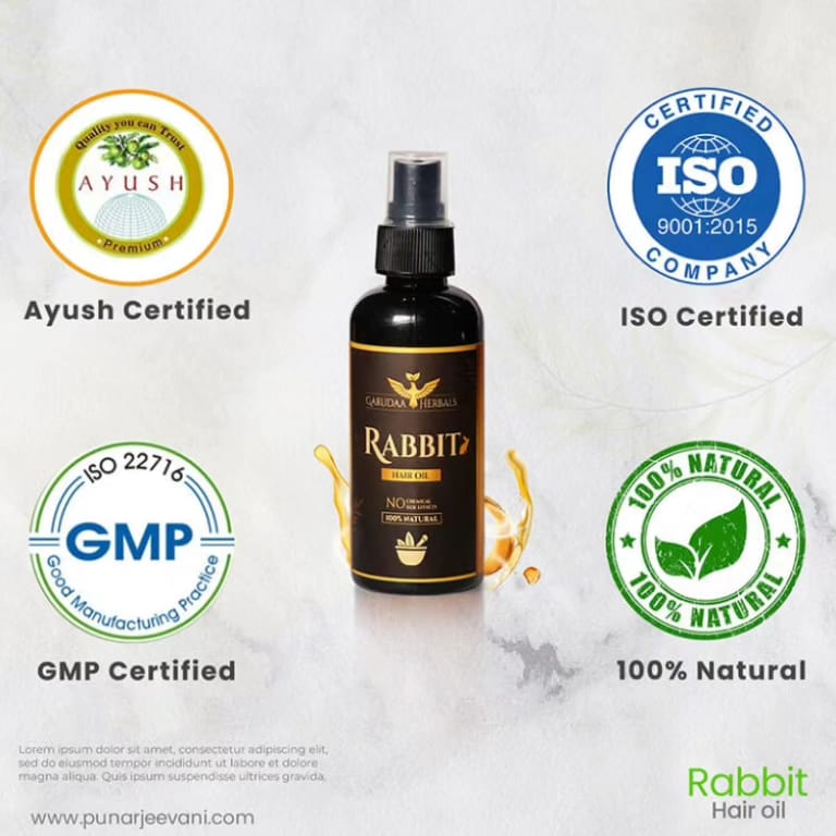 Rabit Herbal Hair Oil - 100% Effective!