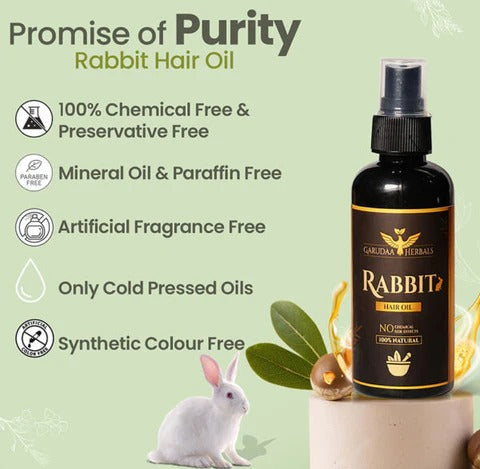 Rabit Herbal Hair Oil - 100% Effective!