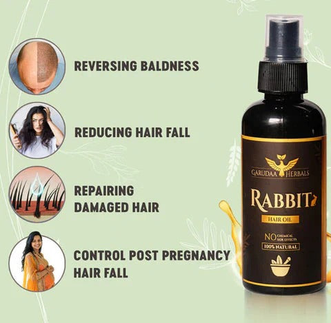 Rabit Herbal Hair Oil - 100% Effective!